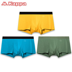 Kappa 卡帕 KP9K10 男士平角冰丝感内裤 3条装+袜子 1双