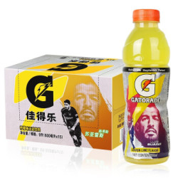 百事可乐佳得乐果味运动饮料600ml*15瓶整箱装跑步健身补充能量多口味夏季饮品 柠檬味600ml*15瓶