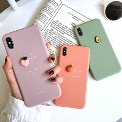 GGUU iPhonex手机壳立体水果