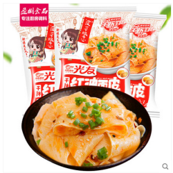 光友红油面皮非油炸方便面速食批发擀面皮宽面泡面干拌面包邮9袋