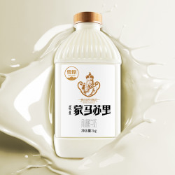 兰格格内蒙古马苏里原味低温酸奶桶装1000g*2 早餐风味发酵型酸奶