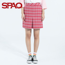 SPAO SPWH923S51 女士格子半身裙
