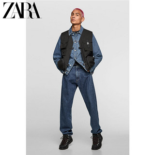 ZARA 男装 工装风多口袋潮流实用背心 05320307800 黑色 M