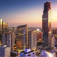 当地玩乐、值友专享：314公尺俯瞰市景！泰国曼谷王权Mahanakhon SkyWalk观景台+天台区门票