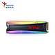 ADATA 威刚 XPG 龙耀 S40G RGB M.2 NVMe 固态硬盘 256GB