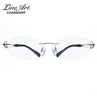 CHARMANT 夏蒙 XL2064 眼镜架女士 镜框 (葡萄红、135mm、17mm、女性、51mm、33mm)