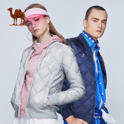 CAMEL骆驼户外羽绒服 秋冬新款情侣款男女户外时尚简约防风保暖短款羽绒服棉衣外套