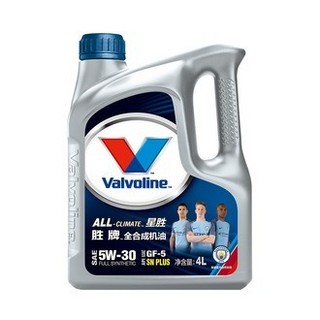 Valvoline 胜牌 All-Climate 曼城版 星胜 SN/GF-5 5W-30 4L 全合成小保养套餐