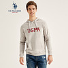 U.S. POLO ASSN. 卫衣男2019新款连帽美式休闲潮流时尚印花运动衣1191110001浅灰色M/170