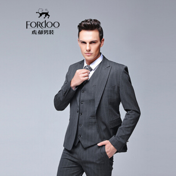 【fordoo/虎都男装】虎都 fordoo 西服套装 男士西服修身款商务职业
