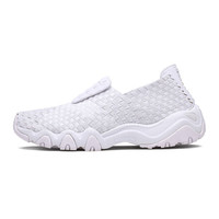 斯凯奇(Skechers)女款D'lites简约编织时尚休闲鞋 88888017 白色 39