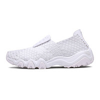 斯凯奇（Skechers）女款D'lites简约编织时尚休闲鞋 88888017 白色 38