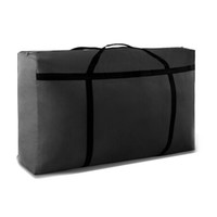 贝瑟斯 搬家袋子 手提行李棉被衣物收纳袋 牛津布加厚防水搬家袋子 包裹打包编织袋 大号黑色
