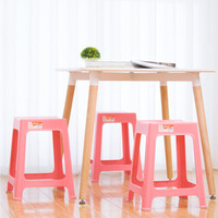 禧天龙 Citylong 塑料凳子 家用高凳大号板凳休闲椅凳浴室凳防滑换鞋凳客厅家具 蒂梵红 1个装 2054