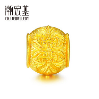 潮宏基 CHJ JEWELLERY 古法-卷草珠 足金黄金转运珠男女款 计价 XPG30014902 约2.8g