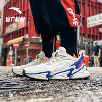 安踏 ANTA 11938883官方旗舰男鞋休闲鞋新款健步鞋休闲鞋旅游鞋运动鞋 象牙白/正蓝/荧光激光红-4 8.5(男42)