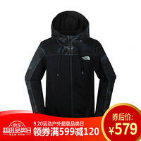 北面 The North Face    2019秋冬新品软壳男户外舒适防风外套 | NF0A46HV/ HP1黑色  M