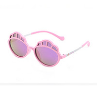 迪士尼（Disney）儿童偏光太阳镜男女童防炫目墨镜小孩防紫外线眼镜 C4R粉色