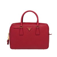 PRADA 普拉达 19秋冬女士系列小牛皮红色手袋单肩包  1BB095VOOO-NZV-F068Z
