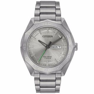 银联专享：CITIZEN 西铁城 Eco-Drive AW0060-54A 男款光动能腕表