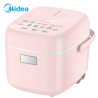 美的（Midea）电饭煲电饭锅1.6L迷你容量智能预约触摸操控1-2人玻璃内胆母婴bb宝宝小电饭煲 MB-FB16E126