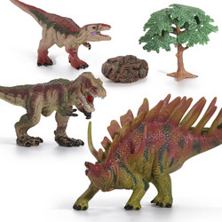 活石恐龙玩具M5 D款3只套装 仿真恐龙模型玩具侏罗纪公园儿童动物世界男孩早教认知礼物 *2件
