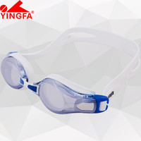 英发 YINGFA() 泳镜 高清防雾比赛训练大镜框镀膜成人男女游泳镜 Y2800AFM 蓝色