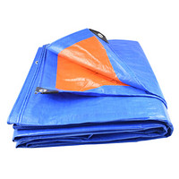 伏兴 篷布防雨布蓝橘色加厚 货车油布塑料遮雨遮阳布雨棚蓬布防水布 4m*6m
