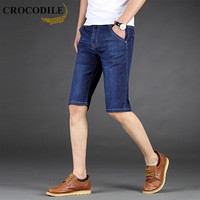 鳄鱼恤（CROCODILE）牛仔短裤 男士2019夏季新款时尚休闲舒适短裤 B235-3033 蓝色 32码
