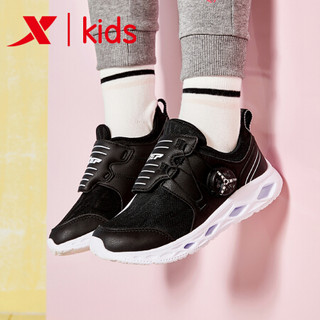 特步童鞋 XTEP 2019新款幼小童跑鞋时尚魔术扣男童跑鞋小学生鞋子 681316119353