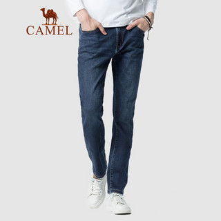 骆驼（CAMEL）男装 2019秋季新款男士牛仔裤青年直筒休闲长裤子男 D9X269384 深蓝 36