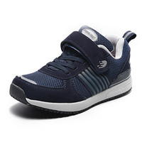 动力步 老人鞋透气散步休闲运动减震舒适网面健步安全防滑爸爸妈妈 DonLiBO D8852012 蓝色（男款） 41