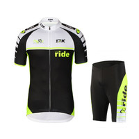 迈森兰 MYSENLAN 骑行服套装 男子春夏自行车骑行服骑行裤 17K-爱骑行短套绿色3XL