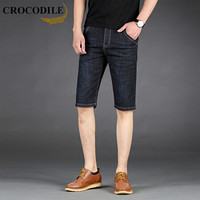 鳄鱼恤（CROCODILE）牛仔短裤 男士2019夏季新款时尚休闲舒适短裤 B235-3033 黑色 29码