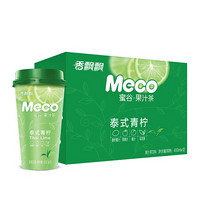 香飘飘 Meco蜜谷果汁茶 泰式青柠口味400ml 12杯 即饮茶饮料 整箱