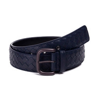 BOTTEGA VENETA 宝缇嘉 男士浅碧玺蓝小牛皮编织针扣式腰带皮带173784 V4650 4013 105码