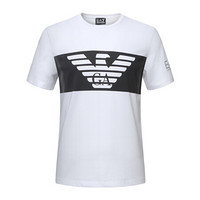 EA7 EMPORIO ARMANI 阿玛尼奢侈品19秋冬新款男士针织T恤衫 6GPT56-PJQ9Z WHITE-1100 M