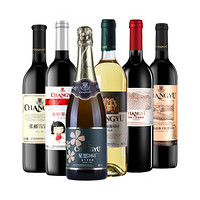 CHANGYU 张裕 优选红白甜葡萄酒 6支组合装（含开瓶器） 国产红酒
