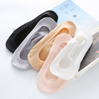 猫人5双装袜子 女士船袜女冰丝无痕透气脚底加棉隐形袜女防滑硅胶防脱低帮浅口短袜子女豆豆单鞋袜