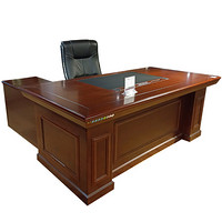 福邦（FUBANG）班桌　主管经理台1.8米中式老板桌胡桃色（颜色可订）