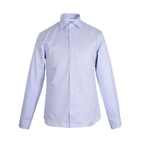 CANALI 康纳利 男士19春夏新款 淡蓝色棉质长袖衬衫 X18 GD01545 301 42码