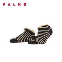 FALKE 德国鹰客 Nautical柔软舒适条纹低筒女袜 黑色black 35-38 46285-3000