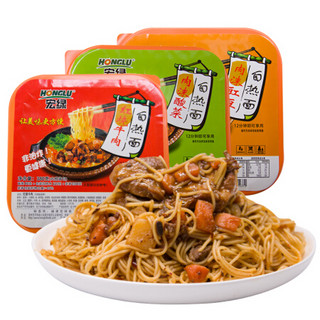 宏绿 自热拌面/方便面 3口味泡面自热米饭 380g*3 *3件