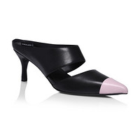 DYMONLATRY 设计师品牌 跨界w.RONG系列 撞色中空穆勒鞋 黑色 39