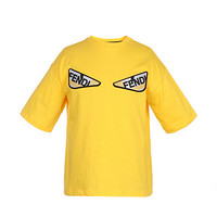 FENDI KIDS 芬迪 奢侈品童装 男童黄色棉质小怪兽之眼短袖T恤 JMI247 7AJ F0VNL 12A/12岁/155cm