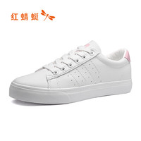 红蜻蜓 （RED DRAGONFLY）时尚舒适运动休闲小白鞋 WTB93011X/12X/13X 粉/白色 38