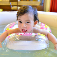 倍护婴（more care） 婴儿脖圈 游泳圈儿童0-12个月新生儿宝宝救生圈加厚浮圈  粉色海豚