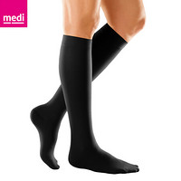 medi迈迪 德国进口 医用二级压力术后治疗型静脉曲张袜压力袜弹力袜美腿袜常规款男女中筒黑色包趾 XL