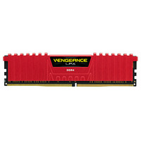 USCORSAIR 美商海盗船 复仇者LPX系列 DDR4 3000MHz 台式机内存 马甲条 红色 8GB CM4X8GD3000C16K4DR-CN