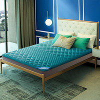 宜眠坊（ESF）床垫 软床垫 床褥 床垫保护垫JM01 孔雀蓝1.5*2.0*0.04米